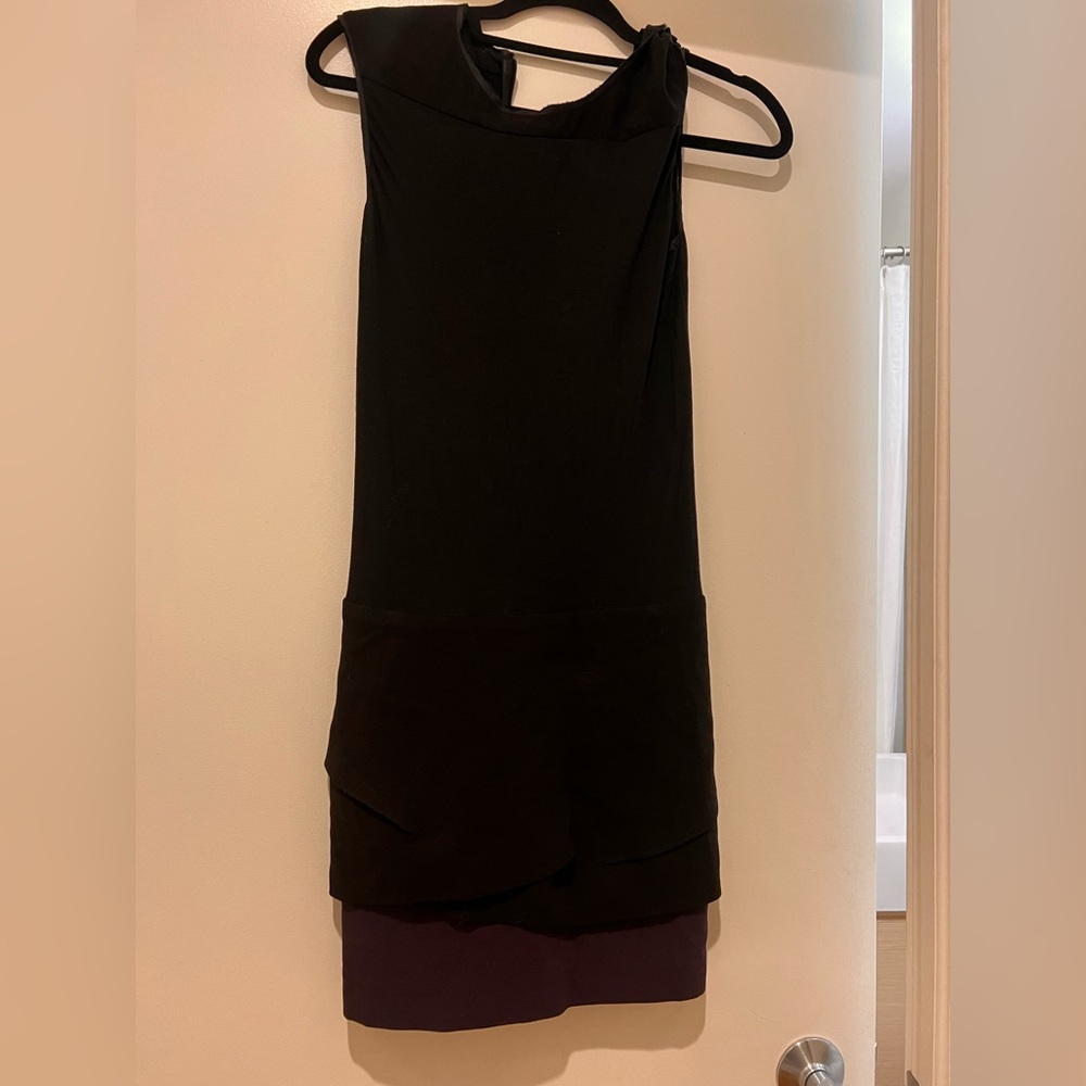 Maje Size 2-4 Mini Black Sleeveless Dress